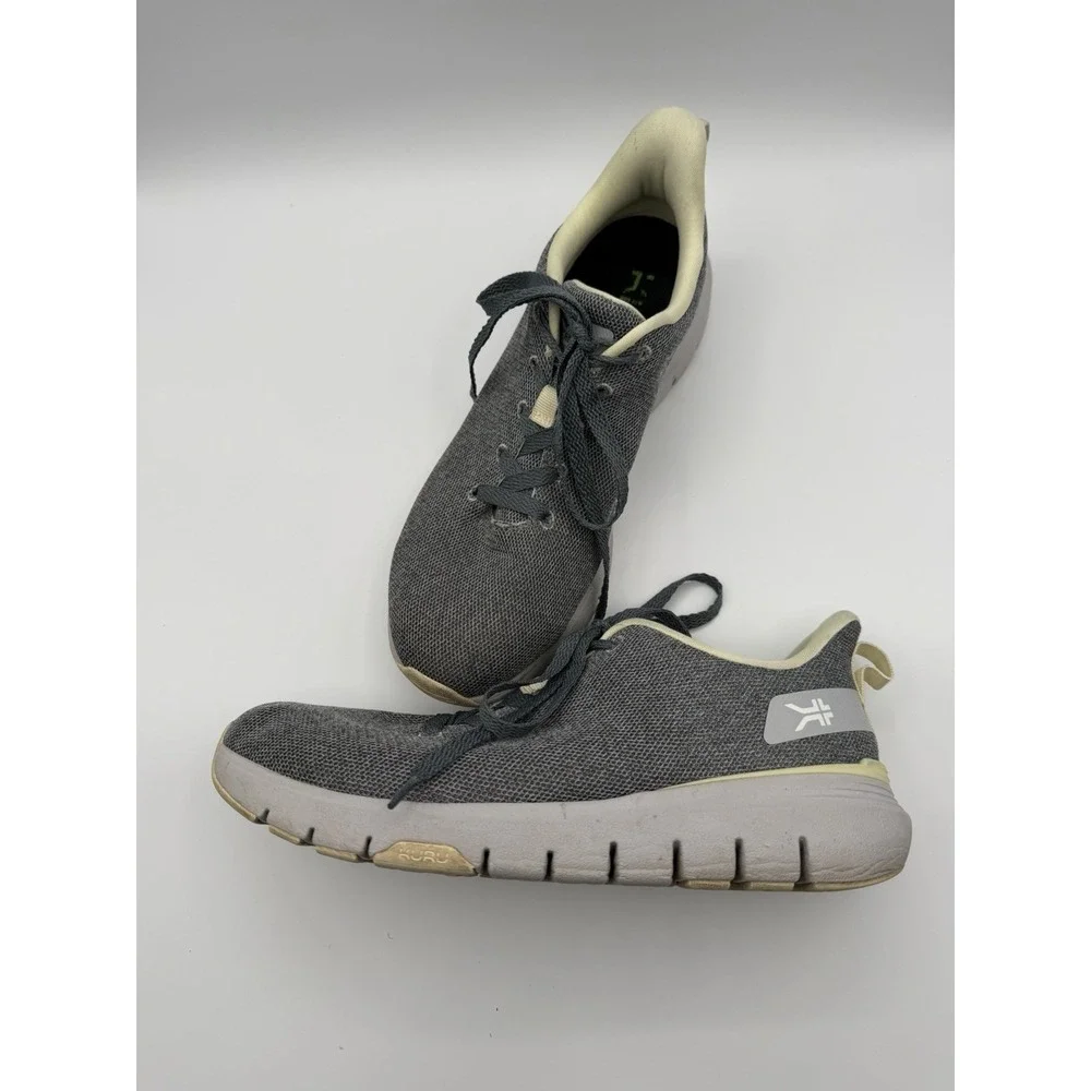 Women's Kuru Flex Via Dove Gray/Pale Lime Walking Shoes Size 9.5 Medium